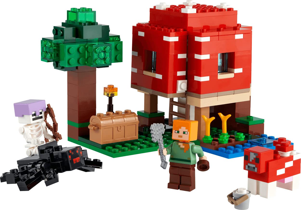 LEGO 21179 Minecraft The Mushroom House Set